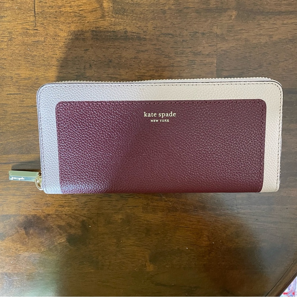 Kate Spade Margaux Leather Zip Wallet